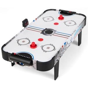 COSTWAY Mini Mesa de Hockey de Aire 110 cm, Set con Mesa de…