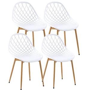 buybyroom Juego de 4 sillas de Comedor con Respaldo de Pata…