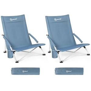 Homecall Silla de playa plegable ligera para playa, camping…