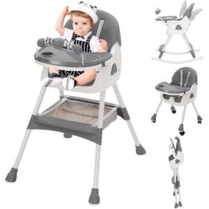 Trona bebé Plegable 3 in1, 3 Posiciones Trona para Bebes Re…