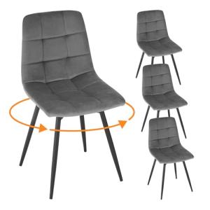 EUGAD 4X Sillas de Comedor, Sillas Cocina Giratorias, con R…