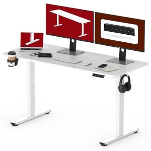 SANODESK QS1 140 x 60 cm Escritorio Elevable Eléctrico con…