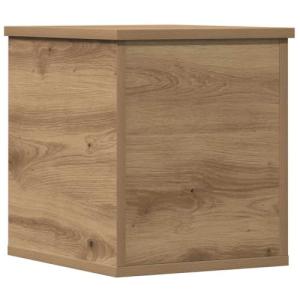 vidaXL Caja de Almacenamiento con Tapa de Madera de Roble 3…