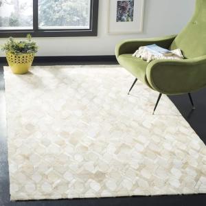 RXRENXIA 100% Cuero Genuino Hecho a Mano Alfombra de Cuero…