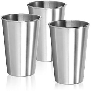 com-four® 3x vasos de acero inoxidable XL - vasos de acero…