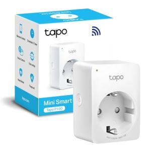 TP-Link TAPO P100 - Wi-Fi Mini Smart Plug, ideal para agend…