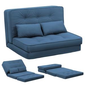 COMHOMA Sofá cama pequeño 2 minisofá cama de 6 niveles resp…
