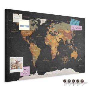 murando - Mapamundi con tablero para clavar chinchetas 120x…