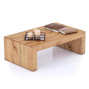 MOBILI FIVER, Mesa de Centro Angelica Madera Rustica, Aglom…
