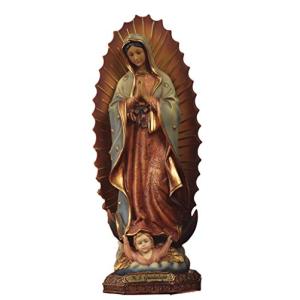 PABEN Estatua de la Virgen de Guadalupe de resina 15 cm