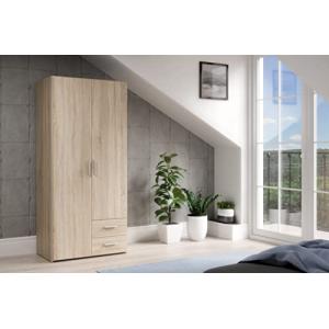 Forte TELANE Armario Moderno 88, 2 Puertas, 2 Cajones, Blan…