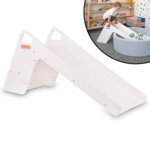 KiddyMoon Tobogán Y Silla 2 En 1 De Madera para Niños, Gran…
