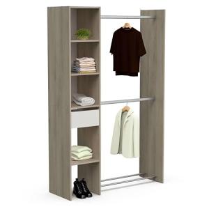 Miroytengo Vestidor Californie 1 Cajón Armario Abierto Colo…