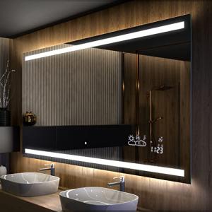 Artforma 80 x 80 cm Espejo de Baño con Iluminación LED - Lu…