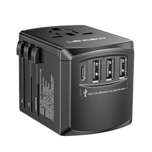 LENCENT Adaptador Enchufe De Viaje Universal, Cargador de P…