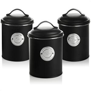 com-four® 3x Tarro de café - Tarros de almacenamiento en 3…