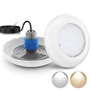 LyLmLe Foco LED Piscina con Rosca 1 1/2", 12W Proyector LED…
