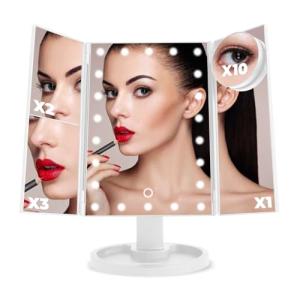 Espejo Maquillaje Con Luz Led | Con 22 Luces y Aumento x1 x…