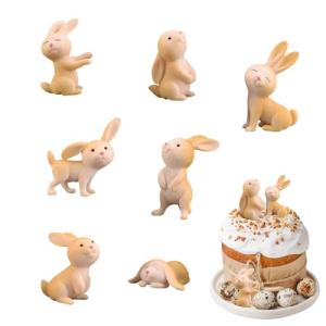 WestCH 7 Piezas Minifiguras de Conejo de Pascua,Miniatura R…