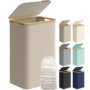 SONGMICS Cesto de Ropa Sucia con Tapa, Gran Cesta Ropa Suci…