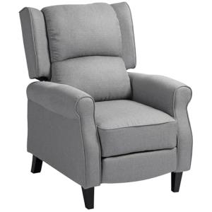 HOMCOM Sillón Relax Reclinable Manual Sillón Relax Tapizado…