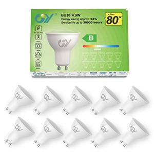 GY 4.9W Bombilla GU10 LED 4000K Blanco Neutro 790LM (Equiva…