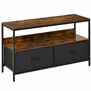 HOMCOM Mueble de TV de hasta 47" Mesa de TV Estilo Industri…