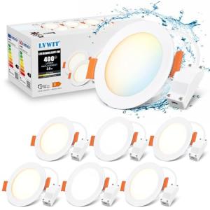 LVWIT Downlight Empotrable 4W 3000K 4000K 6500K Ajustable F…