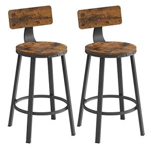 VASAGLE Taburetes de Bar, Juego de 2, taburetes de Bar, sil…