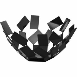 Alessi MT02 B, Frutero, Acero Inoxidable, Negro, 27.3 x 27.…