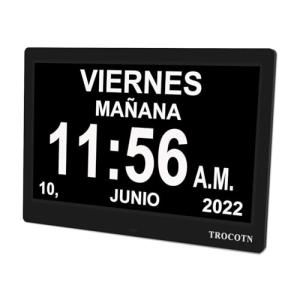 TROCOTN Reloj Digital de 10 Pulgadas, Calendario, Pantalla…