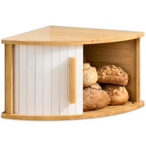 Praknu Panera de Esquina de Madera con Puerta Deslizante –…