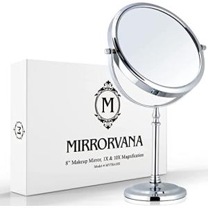 Mirrorvana Espejo de Mesa, Espejo Aumento 10X sin Luz, Espe…