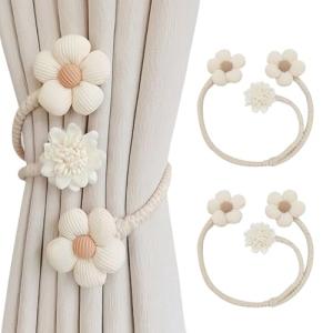 BSITSSS 2 Piezas Alzapaños Cortinas, Ajustable Sujeta Corti…