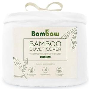 Bambaw Funda Nórdica de Bambú | Blanco - 135x200 cm Duvet C…