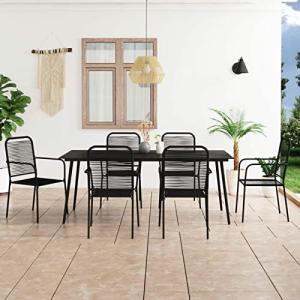 MOONAIRY Set de Comedor de jardín 7 pzas, Muebles para Jard…