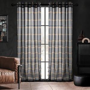 Deconovo Cortinas Translucidas para Salon con Dibujos de Ti…