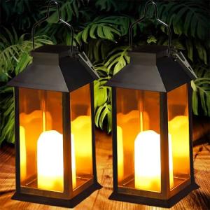 Yowin Farolillos Solares Exterior 2 Piezas Lampara Jardin c…