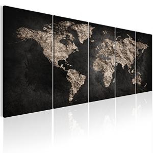 murando Cuadro en Lienzo Mapamundi 200x80 cm Impresión de 5…