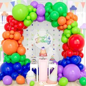 Globos Arco Iris, 120 Piezas 18/12/10/5 Pulgadas Colores Su…