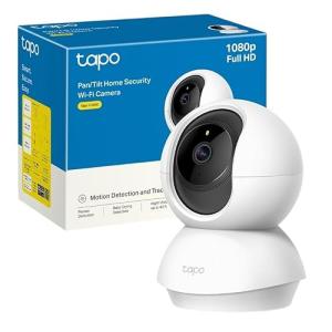 Tapo Cámara de vigilancia WiFi Interior 360° 1080p C200C, v…