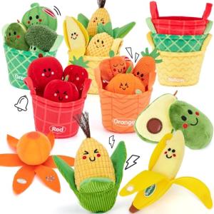 hahaland Juguetes Bebes 6-12 Meses, Peluches de Frutas y Ve…