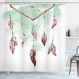 ABAKUHAUS Pluma Cortina de Baño, La tradición Dreamcathcer,…