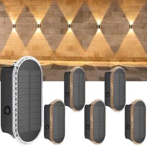 ELLASAY luces Solares Led Exterior Jardin - 6-Pack 1200mAh…