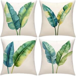 Hoja Cojines Exterior Impermeable Terciopelo Grande Fundas…