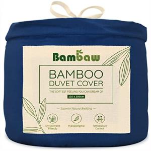 Funda Nórdica de Bambú | Azul Marino - 135x200 cm Duvet Cov…