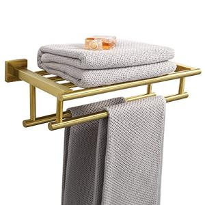 SAYAYO Toalleros de Baño Toallero Doble Barra de Toalla Dor…