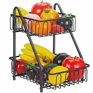 Frutero de 2 Pisos,Frutero De Capas Canasta,Cesta de Fruta…