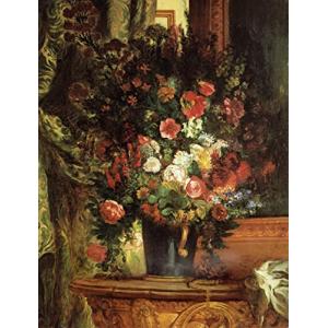 Delacroix A Vase of Flowers on a Console 1848 50 A0 Poster…