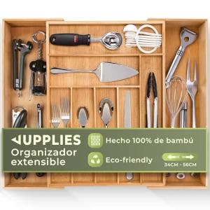 JUPPLIES Organizador Cajones - Cuberteros para Cajon Cocina…